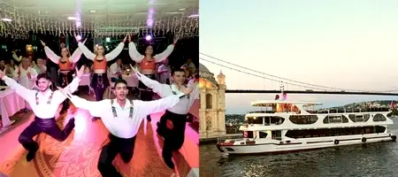 Bosphorus Cruise Tour with Dinner and Turkish Shows