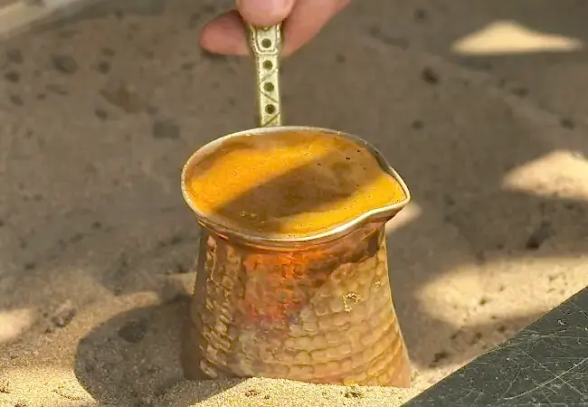 Turkish Coffee Experience On Hot Sand